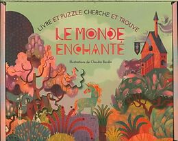 Coffret Le monde enchanté : livre et puzzle cherche et trouve de Claudia Bordin