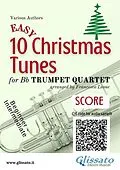 E-Book (epub) Bb Trumpet Quartet Score "10 Easy Christmas Tunes" von Christmas Carols, a cura di Francesco Leone