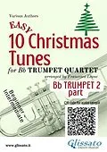 E-Book (epub) Bb Trumpet 2 part of "10 Easy Christmas Tunes" for Trumpet Quartet von Christmas Carols, a cura di Francesco Leone
