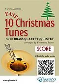 E-Book (epub) Brass Quartet/Quintet score of "10 Easy Christmas Tunes" von Christmas Carols, a cura di Francesco Leone