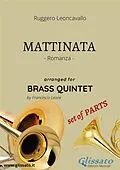 E-Book (epub) Mattinata - Brass Quintet set of PARTS von Ruggero Leoncavallo, Francesco Leone