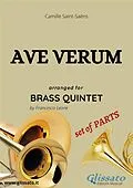 E-Book (epub) Ave Verum - C.Saint-Saëns - Brass Quintet set of PARTS von Francesco Leone, Camille Saint-Saëns