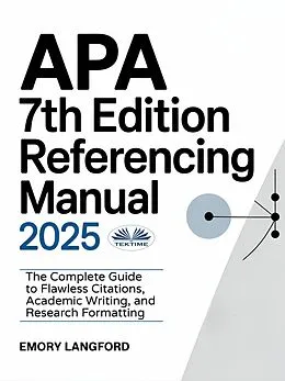 E-Book (epub) APA 7th Edition Referencing Manual 2025 von Emory Langford