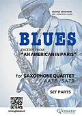 E-Book (epub) Saxophone Quartet "Blues" by Gershwin (set parts) von George Gershwin