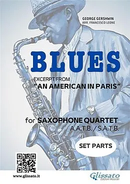 E-Book (epub) Saxophone Quartet "Blues" by Gershwin (set parts) von George Gershwin
