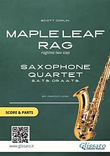 E-Book (epub) Saxophone sheet music for Quartet "Maple Leaf Rag" (score & parts) von Scott Joplin
