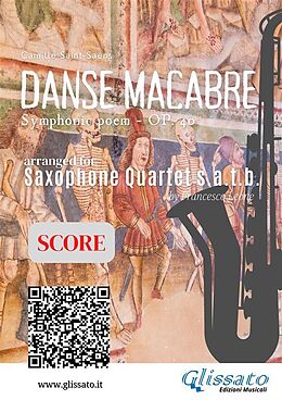 E-Book (epub) Saxophone Quartet "Danse Macabre" score von Camille Saint-Saëns, a cura di Francesco Leone