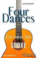 E-Book (epub) Guitar trio sheet music "Four Dances" (score) von Georges Bizet, Amilcare Ponchielli, Matteo Rigotti