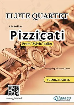 E-Book (epub) Flute Quartet "Pizzicati" by Delibes - score & parts von Léo Delibes, a cura di Francesco Leone