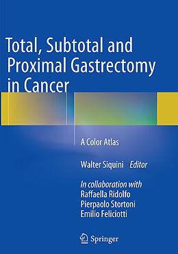Kartonierter Einband Total, Subtotal and Proximal Gastrectomy in Cancer von 