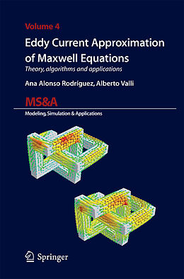 Couverture cartonnée Eddy Current Approximation of Maxwell Equations de Alberto Valli, Ana Alonso Rodriguez