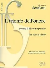 Alessandro Scarlatti Notenblätter Il trionfo dellonore per il dissoluto pentito