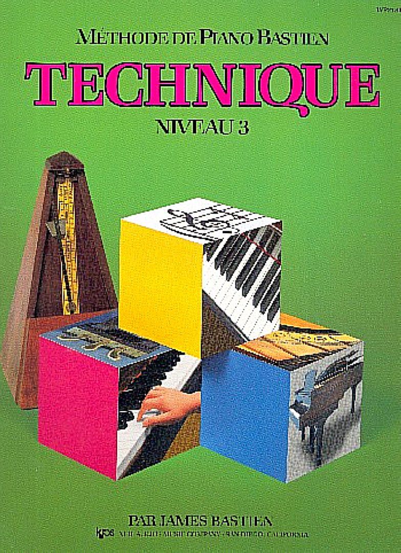 Méthode de piano Bastien - technique niveau 3