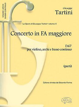 Giuseppe Tartini Notenblätter Concerto in F Major D67