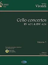 Antonio Vivaldi Notenblätter Cello Concertos RV401 and RV424 (+pdf)