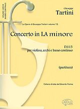 Giuseppe Tartini Notenblätter Concerto la minore D115