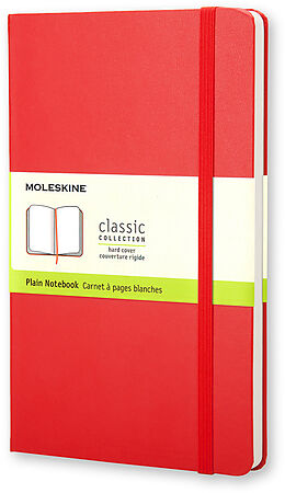 Fester Einband Moleskine Classic Red Large Plain Notebook von 