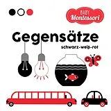Fester Einband Gegensätze schwarz-weiß-rot (Baby Montessori) von
