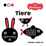 Fester Einband Tiere schwarz-weiß-rot (Baby Montessori) von 