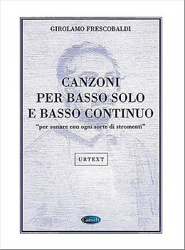 Girolamo Alessandro Frescobaldi Notenblätter Canzoni