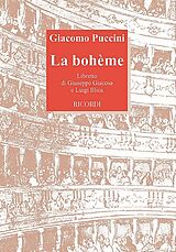 Giacomo Puccini Notenblätter La Bohème Oper in 4 Akten