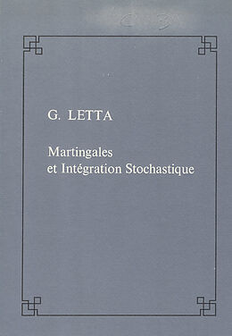 Couverture cartonnée Martingales et intégration stochastique de Giorgio Letta