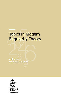 Couverture cartonnée Topics in Modern Regularity Theory de Giuseppe Mingione