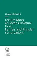 E-Book (pdf) Lecture Notes on Mean Curvature Flow: Barriers and Singular Perturbations von Giovanni Bellettini