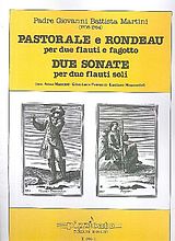 Giovanni Battista Martini Notenblätter Pastorale e rondeau per 2 flauti e fagotto