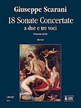 Giuseppe Scarani Notenblätter 18 sonate concertante a 2 e 3 voci