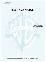 Serge Gainsbourg Notenblätter La javanaise