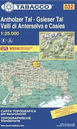 (Land)Karte Antholzer Tal - Gsieser Tal 25000 von 