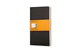 Tagebuch geb Moleskine Cahier Journal (Set of 3), Large, Ruled, Black, Soft Cover (5 x 8.25) von Moleskine