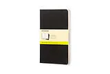 Geheftet Moleskine Cahier Notizhefte, 3er-Set, Schwarz, Large (13x21), Blanko von Moleskine