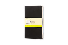 Geheftet Moleskine Cahier Notizhefte, 3er-Set, Schwarz, Large (13x21), Blanko von 