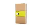 Tagebuch geb Moleskine Cahier Journal (Set of 3), Large, Plain, Kraft Brown, Soft Cover (5 x 8.25) von Moleskine