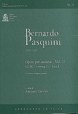 Bernardo Pasquini Notenblätter Opere per tastiera vol.2
