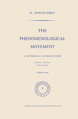 Couverture cartonnée The Phenomenological Movement de Herbert Spiegelberg