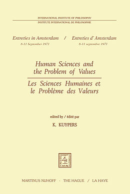 Couverture cartonnée Human Sciences and the Problem of Values / Les Sciences Humaines et le Problème des Valeurs de 