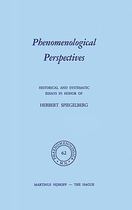 Livre Relié Phenomenological Perspectives de Stephan Strasser
