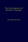 Couverture cartonnée The Development of Husserl s Thought de Th. De Boer