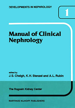 Fester Einband Manual of Clinical Nephrology of the Rogosin Kidney Center von 