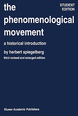 Livre Relié The Phenomenological Movement de 