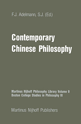 Livre Relié Contemporary Chinese Philosophy de 