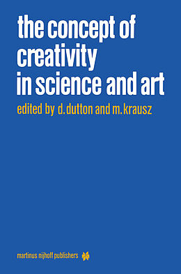 Couverture cartonnée The Concept of Creativity in Science and Art de 