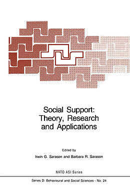 Fester Einband Social Support: Theory, Research and Applications von 