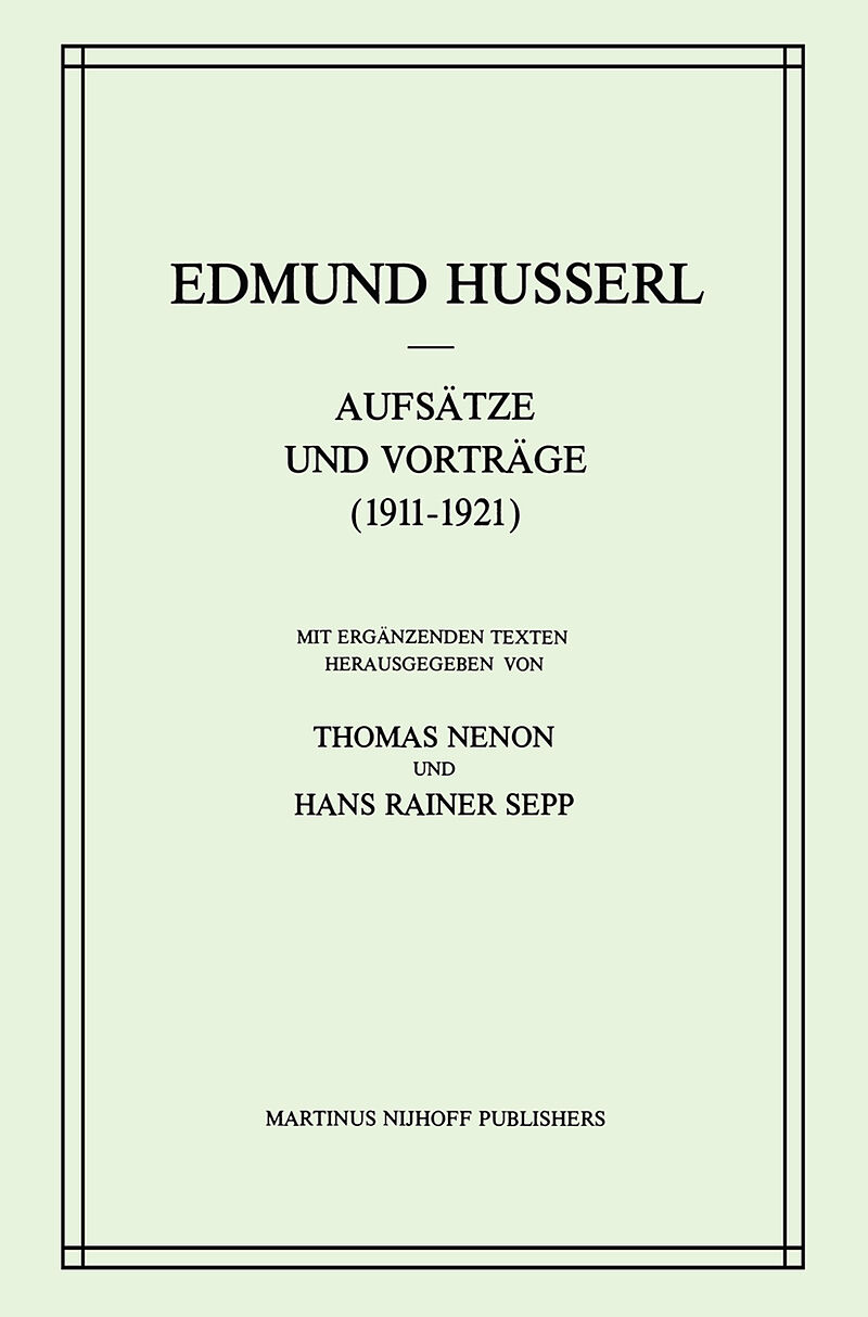 Aufsätze und Vorträge (19111921)