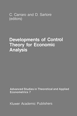 Fester Einband Developments of Control Theory for Economic Analysis von 