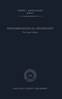 Livre Relié Phenomenological Psychology de 