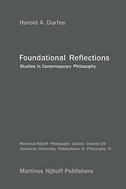 Livre Relié Foundational Reflections de H. A. Durfee